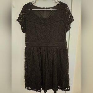 Torrid Black Lace Mini Dress